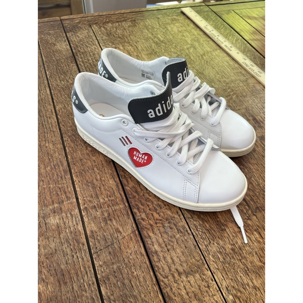 Adidas Stan Smith X HUMAN MADE Men's White Leather Sneakers Size 6.5 Streetwear